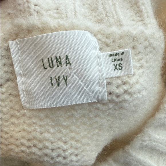 NWT Anthropologie Luna Ivy Brown Cream Flower oversized cardigan size XS - Picture 4 of 4